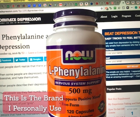 L Phenylalanine and DLPA For Depression